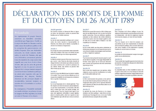 La Déclaration des Droits de l’Homme et du Citoyen, 