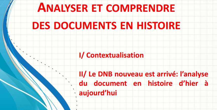 Analyser et comprendre des documents en histoire